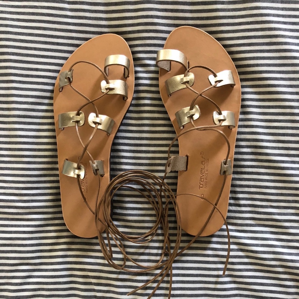 Ancient Greek gladiator sandals